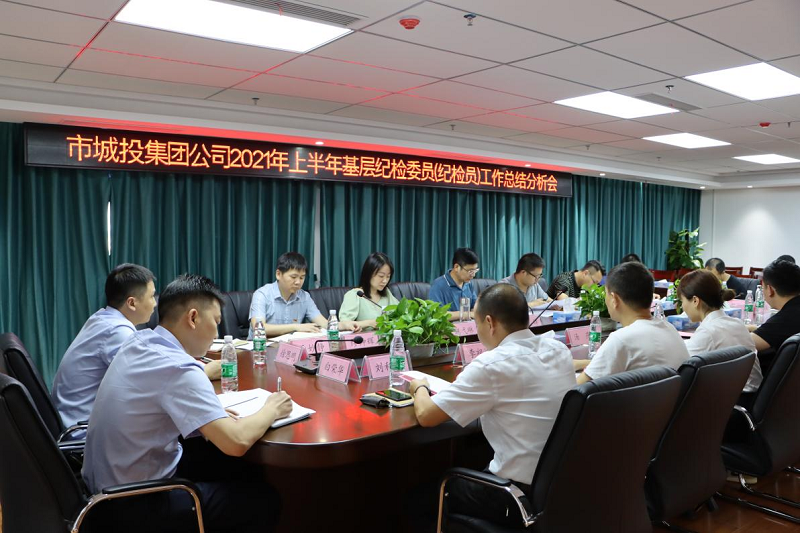 市城投集团公司2021年上半年基层纪检委员（纪检员）工作总结分析会